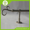 BC701 Barres à rideaux à double rallonge en aluminium à haute couture / rideau cannelé / rideau en aluminium finial